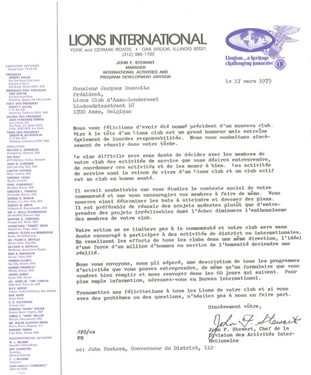 Brief Lions Oak Brook 1975-03-17